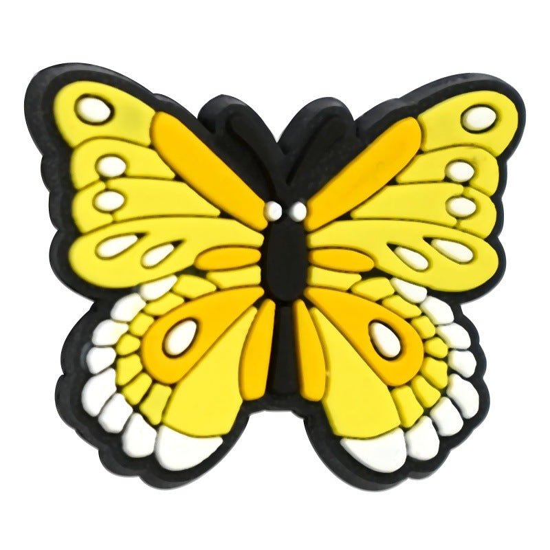 Wholesale  Random 100pcs/pack    Butterfly Flower Pen Decoration with Detachable Beads